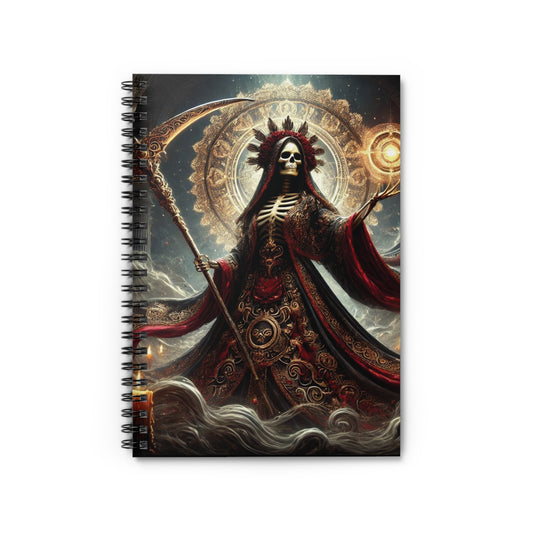 Santa Muerte Spiral Notebook - Ruled Line for Creative Souls