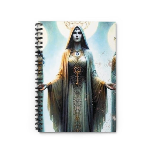 Hekate Goddess Spiral Notebook - Ruled Line for Inspiration and Reflection