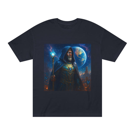 Mystical Wizard Unisex Classic Tee - Enchanted Art Shirt, Fantasy Fashion, Ideal for Gift, Halloween Costume, Everyday Wear