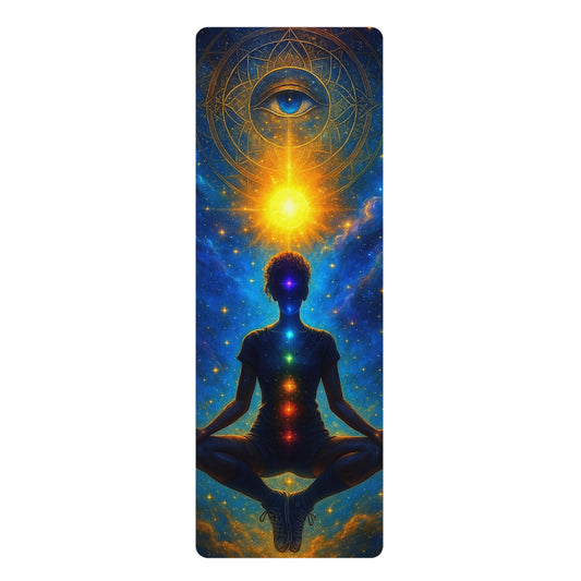 Cosmic Eye Rubber Yoga Mat - Spirituality and Meditation Mat