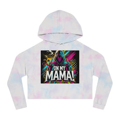 On My Mama Cropped Hooded Sweatshirt