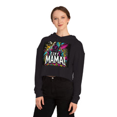 On My Mama Cropped Hooded Sweatshirt