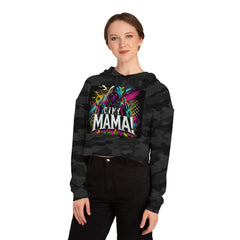 On My Mama Cropped Hooded Sweatshirt
