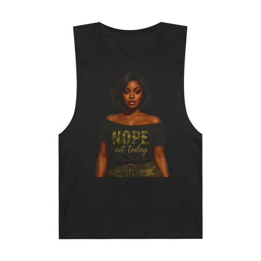 "NOPE, Not Today" Motivational Unisex Tank Top