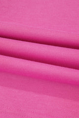 Sachet Pink Solid Drop Shoulder Drawstring Cropped Hoodie