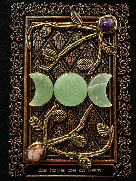 Green Aventurine Triple Moon Journal
