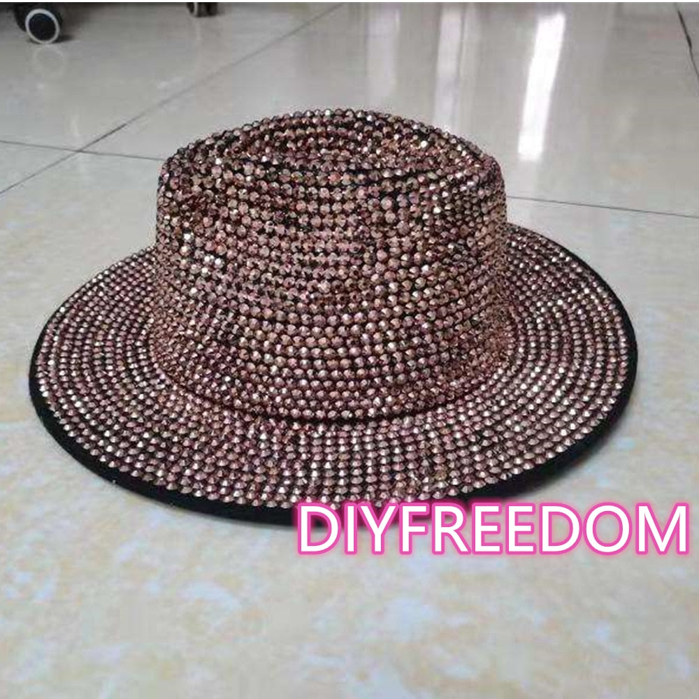 Rhinestone Fedora Jazz Hat - Polished 24/7