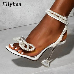 Sexy Crystal Bowknot High Heels Party