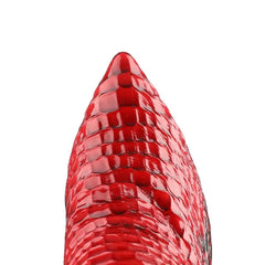Pointed-toe Stiletto Boots Patent Leather Boots
