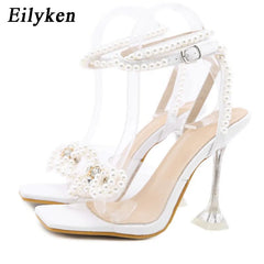 Sexy Crystal Bowknot High Heels Party