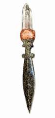 Sacred Clear Quartz Ritual Dagger – Yooperlite, Chrysocolla Chalcedony & Sunstone Energy Blade