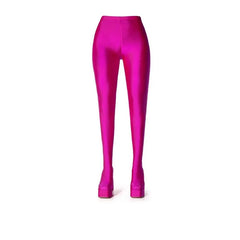 Jumpsuit Elastic Thick Heel Boots