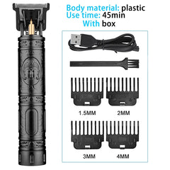 Vintage T9 Electric Cordless Professional Hair Barber Trimmer Clipper Shaver Beard