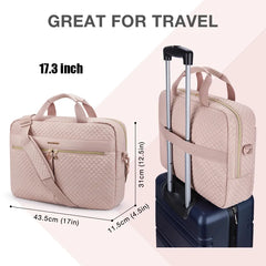 Large Capacity 17 inch Laptop Bag Shoulder Messenger  Briefcase