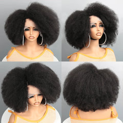 ✨ Kinky Curly Afro Wig – HD Lace, 100% Human Hair! ✨