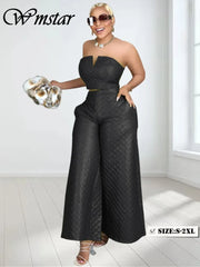 Two Piece Sexy Off Shoulder Crop Top and Pants Set