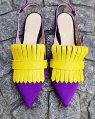 Pointed Toe Fringe Tassel Sandals