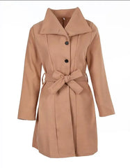 Casual Classic Trench Coat With Belt