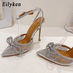 PVC Transparent Sexy Butterfly-knot CRYSTAL High Heels