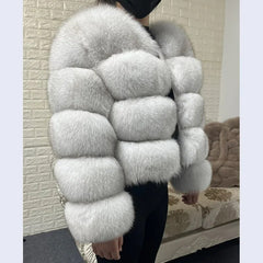 Natural Real Fur Coat