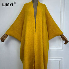 Monochrome Luxury Thick Comfortable Warm Poncho l