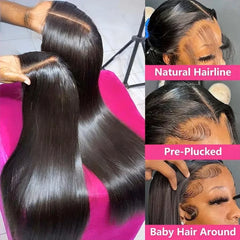 30-40" Glueless Straight Wig – Pre-Cut Lace!