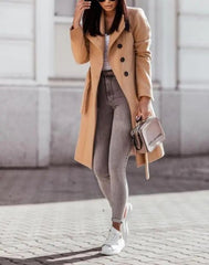 Casual Classic Trench Coat With Belt