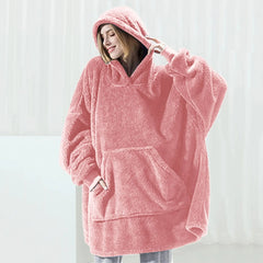 Warm Fleece Oversized Pullover Winter Blanket Hoodie