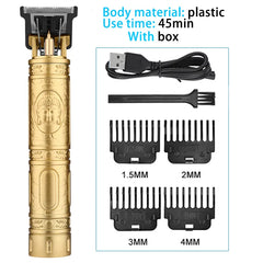 Vintage T9 Electric Cordless Professional Hair Barber Trimmer Clipper Shaver Beard