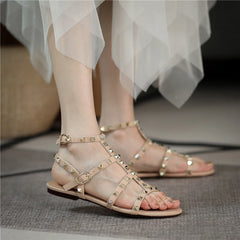 Fashion Rivet Design Walking and Shopping Sandals