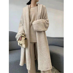 Chic Cashmere Sweater + Wide Leg Pants Sets
