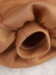 High Waist A Line Long Lantern Sleeves with Bowtie Collar Dress