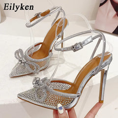 PVC Transparent Sexy Butterfly-knot CRYSTAL High Heels