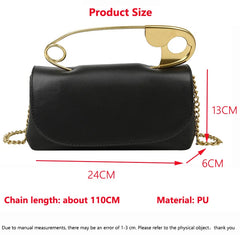 PU Leather Handbag Women Designer Chains flap Shoulder Bag