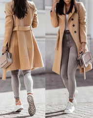 Casual Classic Trench Coat With Belt
