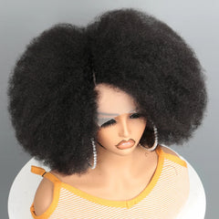 ✨ Kinky Curly Afro Wig – HD Lace, 100% Human Hair! ✨