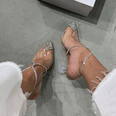 Transparent Crystal High Heels