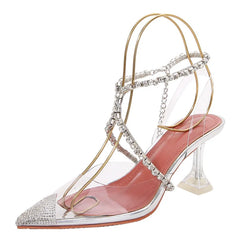 Transparent Crystal High Heels