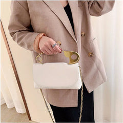 PU Leather Handbag Women Designer Chains flap Shoulder Bag