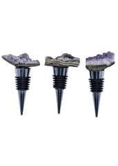 Amethyst Crystal Cluster Wine Stopper