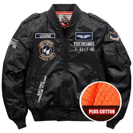 Bomber Embroidered Military Jacket Uniform Large Size Coat Tooling Jacket - Polished 24/7