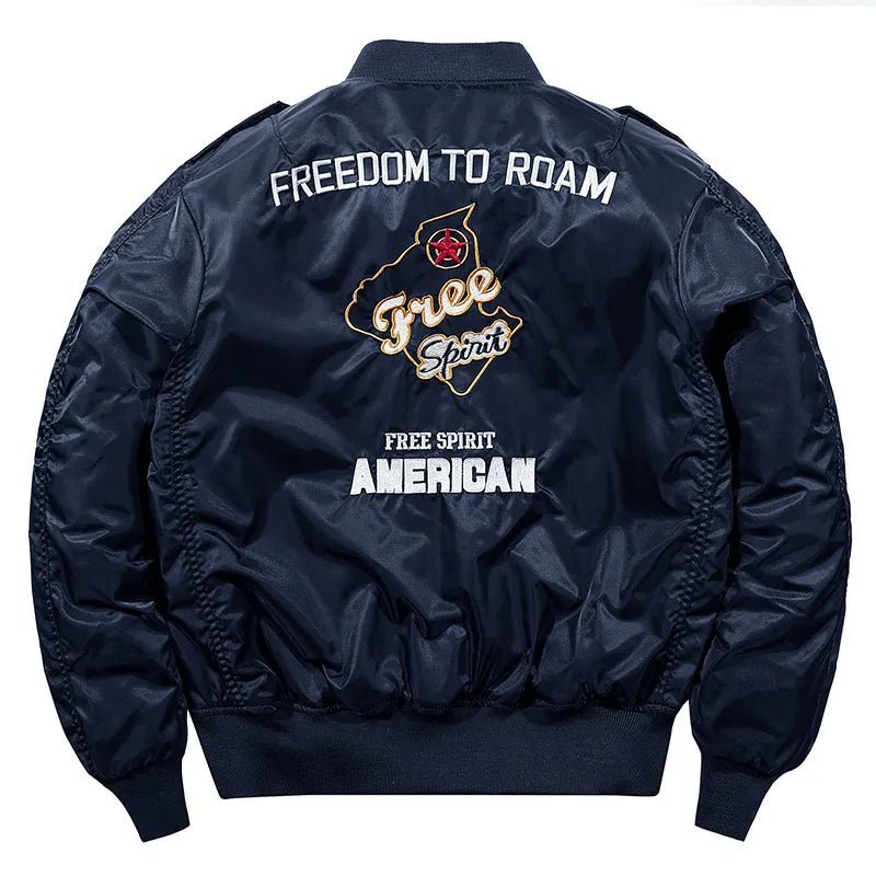 Bomber Embroidered Military Jacket Uniform Large Size Coat Tooling Jacket - Polished 24/7