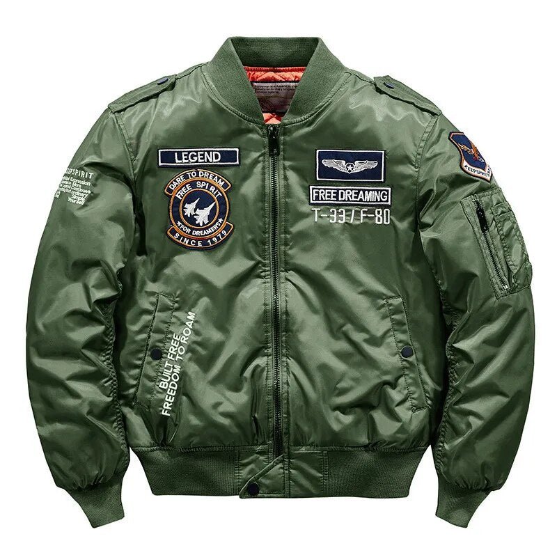 Bomber Embroidered Military Jacket Uniform Large Size Coat Tooling Jacket - Polished 24/7