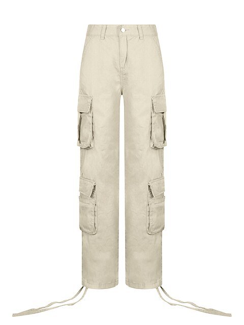 Cargo Pants Women High Waist Denim Overalls Casual Pants Baggy Vintage Y2k Streetwear Wide Leg Trousers Fashion Straight Jeans - Polished 24/7