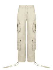 Cargo Pants Women High Waist Denim Overalls Casual Pants Baggy Vintage Y2k Streetwear Wide Leg Trousers Fashion Straight Jeans - Polished 24/7