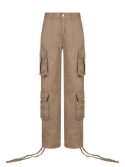 Cargo Pants Women High Waist Denim Overalls Casual Pants Baggy Vintage Y2k Streetwear Wide Leg Trousers Fashion Straight Jeans - Polished 24/7