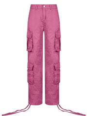 Cargo Pants Women High Waist Denim Overalls Casual Pants Baggy Vintage Y2k Streetwear Wide Leg Trousers Fashion Straight Jeans - Polished 24/7