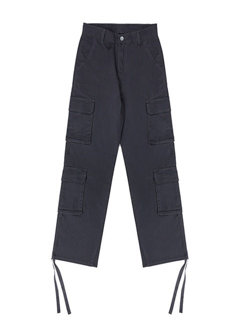 Cargo Pants Women High Waist Denim Overalls Casual Pants Baggy Vintage Y2k Streetwear Wide Leg Trousers Fashion Straight Jeans - Polished 24/7