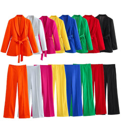 Casual Blazers Coats + Trousers Female Elegant Suit - Polished 24/7