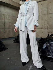 Casual Blazers Coats + Trousers Female Elegant Suit - Polished 24/7